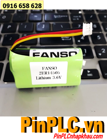 Fanso 2ER14505 (2 viên ghép đôi), Pin nuôi nguồn PLC Fanso 2ER14505 lithium 3.6v 5400mAh chính hãng 